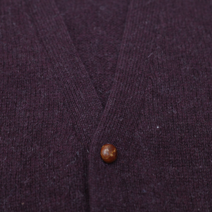 Vintage Men Ralph Lauren 100% Wool Button-Front Sweater Vest Size L