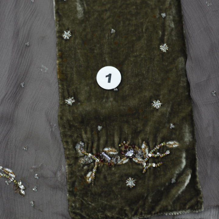 Y2K Ladies Elie Tahari Embellished Elegant Midi Skirt Size M