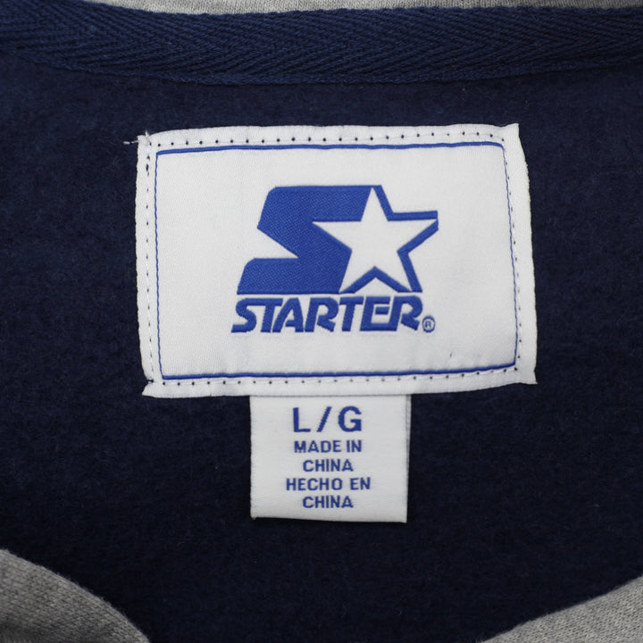 Mens Starter NFL New England Patriots Full Zip Hoodie Size L