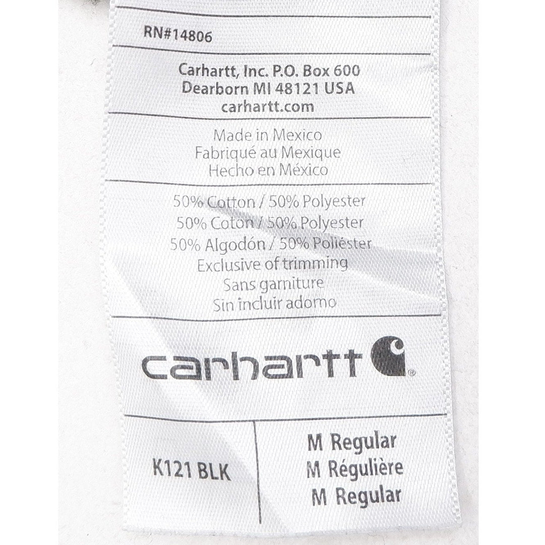 Mens Carhartt K121 Loose Fit Black Pullover Hoodie