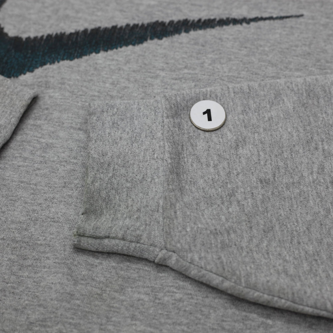 Vintage Mens Nike Sweatshirt Gray Embroidered Swoosh Logo