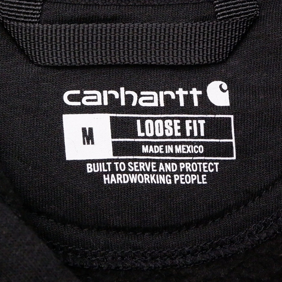 Mens Carhartt K121 Loose Fit Black Pullover Hoodie