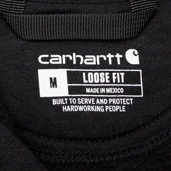 Mens Carhartt K121 Loose Fit Black Pullover Hoodie