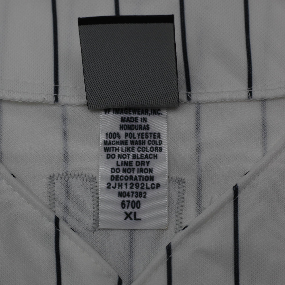 Majestic Chicago White Sox Flowers #21 Pinstripe Jersey Size XL | Migration_Jerseys - Detail View | Fashion Rerun