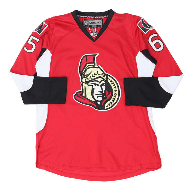 Vintage NHL Reebok Ottawa Senators #65 Karlsson Hockey Jersey
