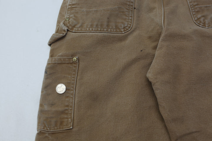 Mens Carhartt B01 BRN Loose Original Fit Double Knee Work Pants