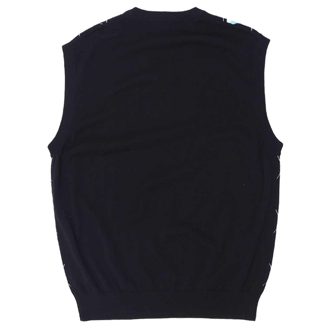 Mens Greg Norman Argyle Sleeveless Vest - Fashion Rerun Vintage Migration_Sweaters