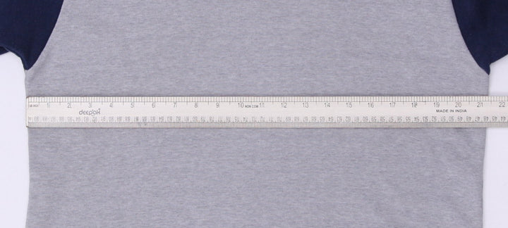 Vintage Mens Nike Crewneck Sweatshirt Gray Navy Cotton Retro | Migration_Sweatshirt - View 8 | Fashion Rerun