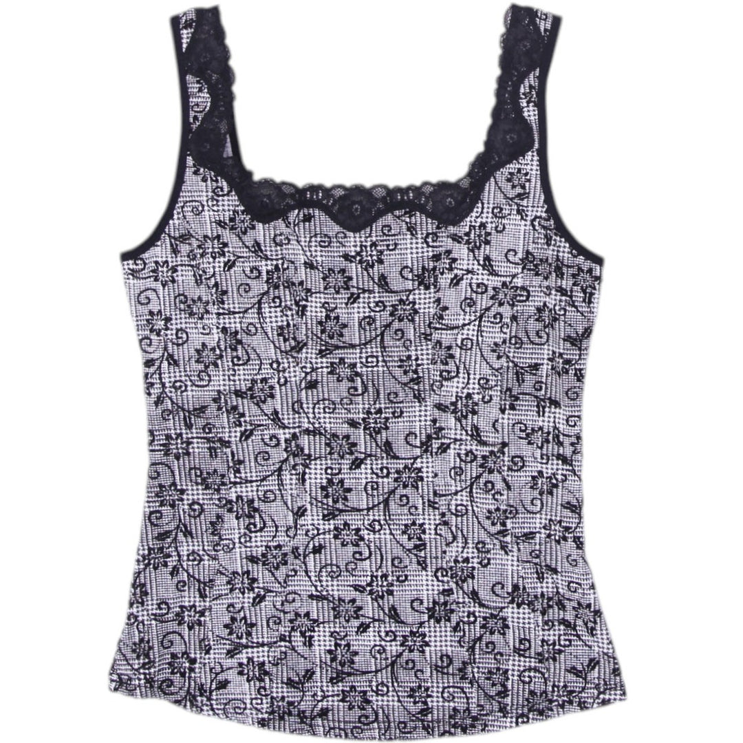 Y2K Ladies Arianne Camisole Floral Lace Trim Top Size M | Migration_Y2K Tops | Fashion Rerun