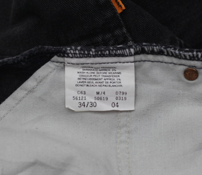 Vintage Levi Strauss Orange Tab Jeans Black - Fashion Rerun Vintage Migration_Pants