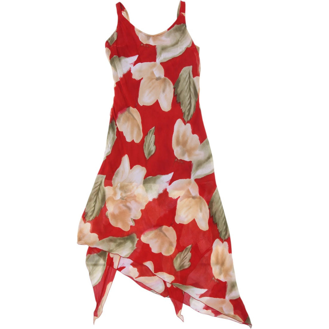 Y2K Ladies Yeliz Floral Lightweight Sleeveless Long Dress Size 4