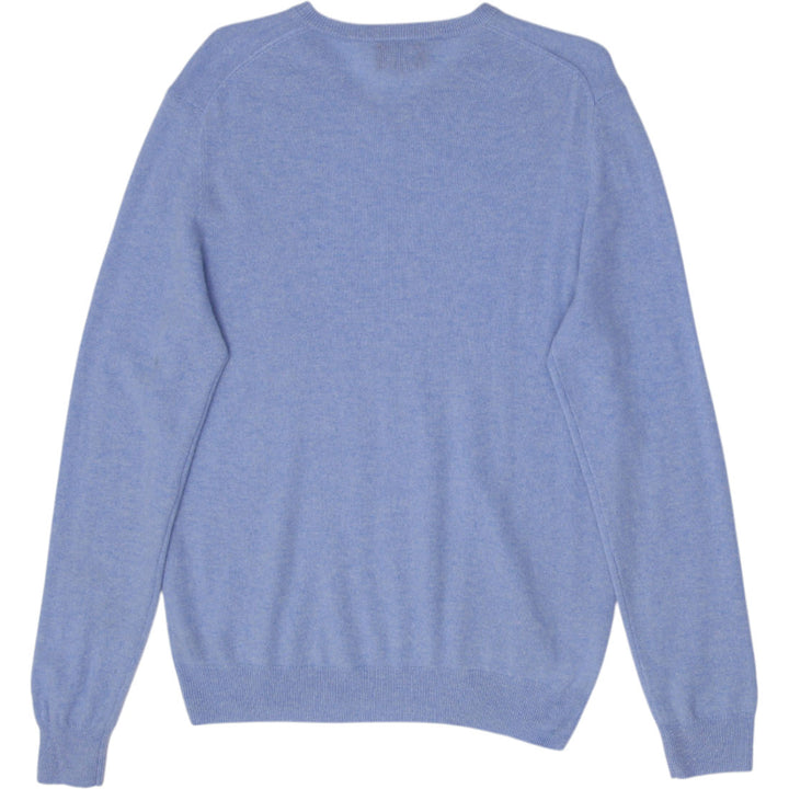 Mens Hudson's Bay 100% Pure Cashmere V-Neck Sweater Size L