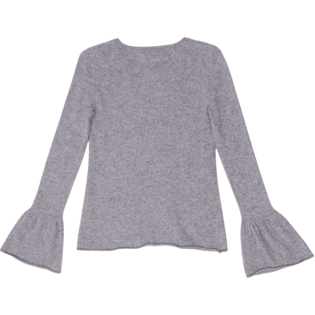 Ladies Only Mine 2 Ply 100% Cashmere Gray Sweater Size S