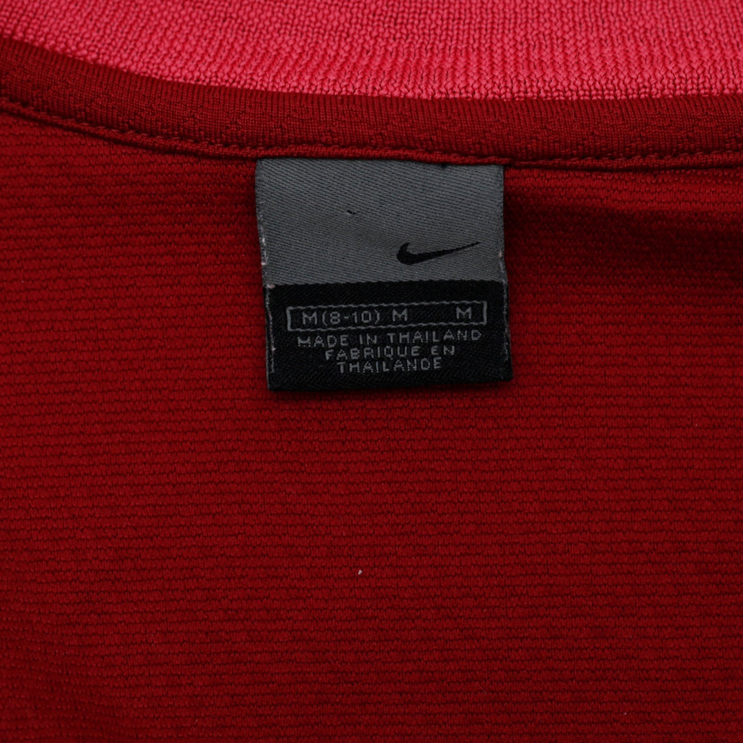 Ladies Nike Track Jacket Full Zip Red Pink Size M (8-10)