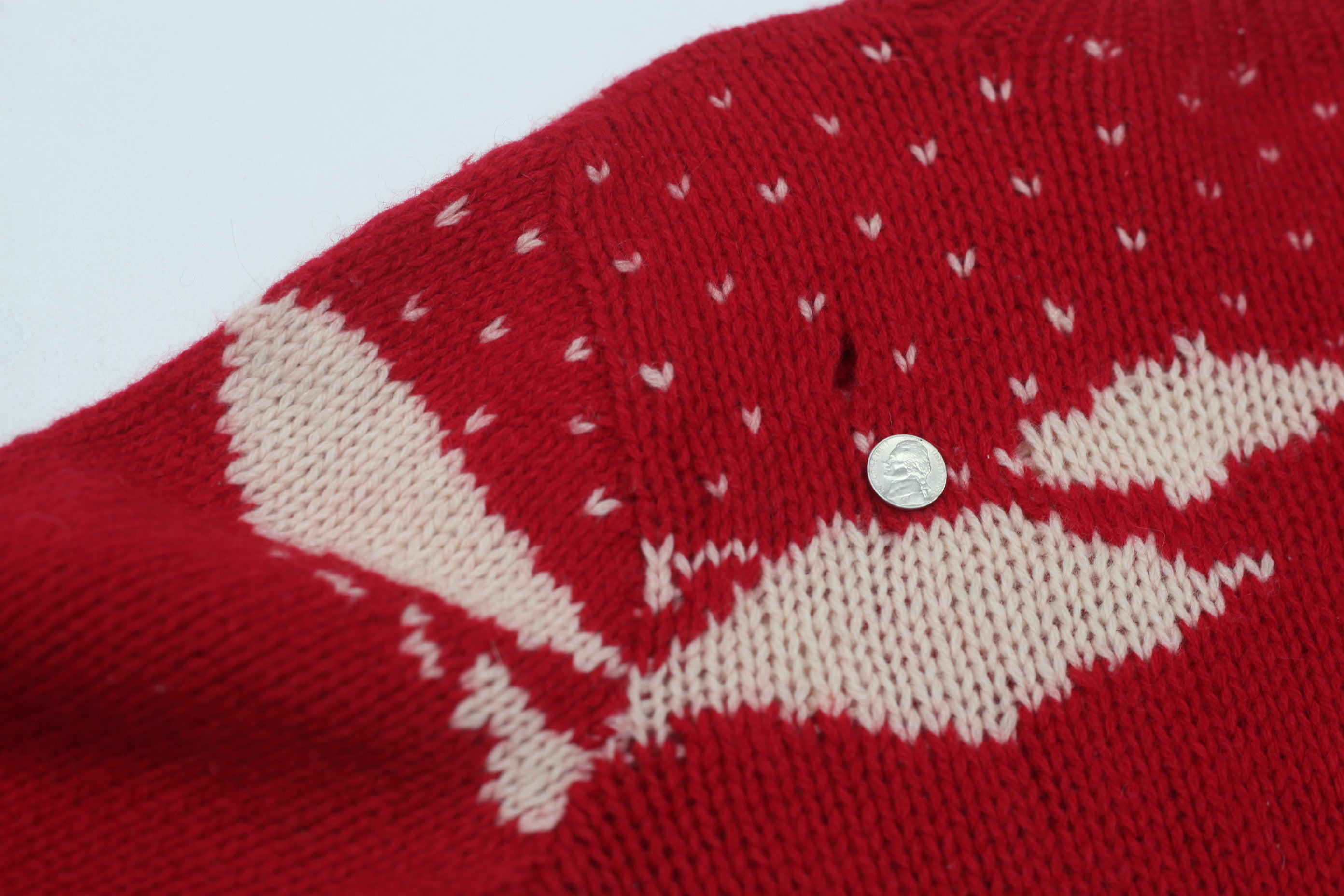 Shop Woolrich Sweater Women Red Pullover Knit Penguin Winter