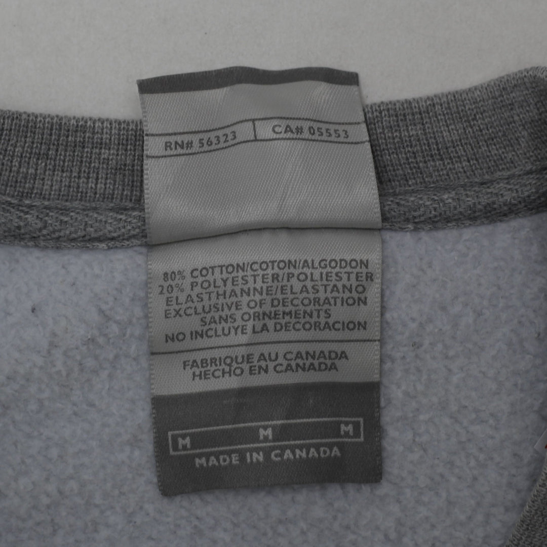 Vintage Embroidered Nike Swoosh Logo Gray Sweatshirt M | Migration_Sweatshirt - Detail View | Fashion Rerun
