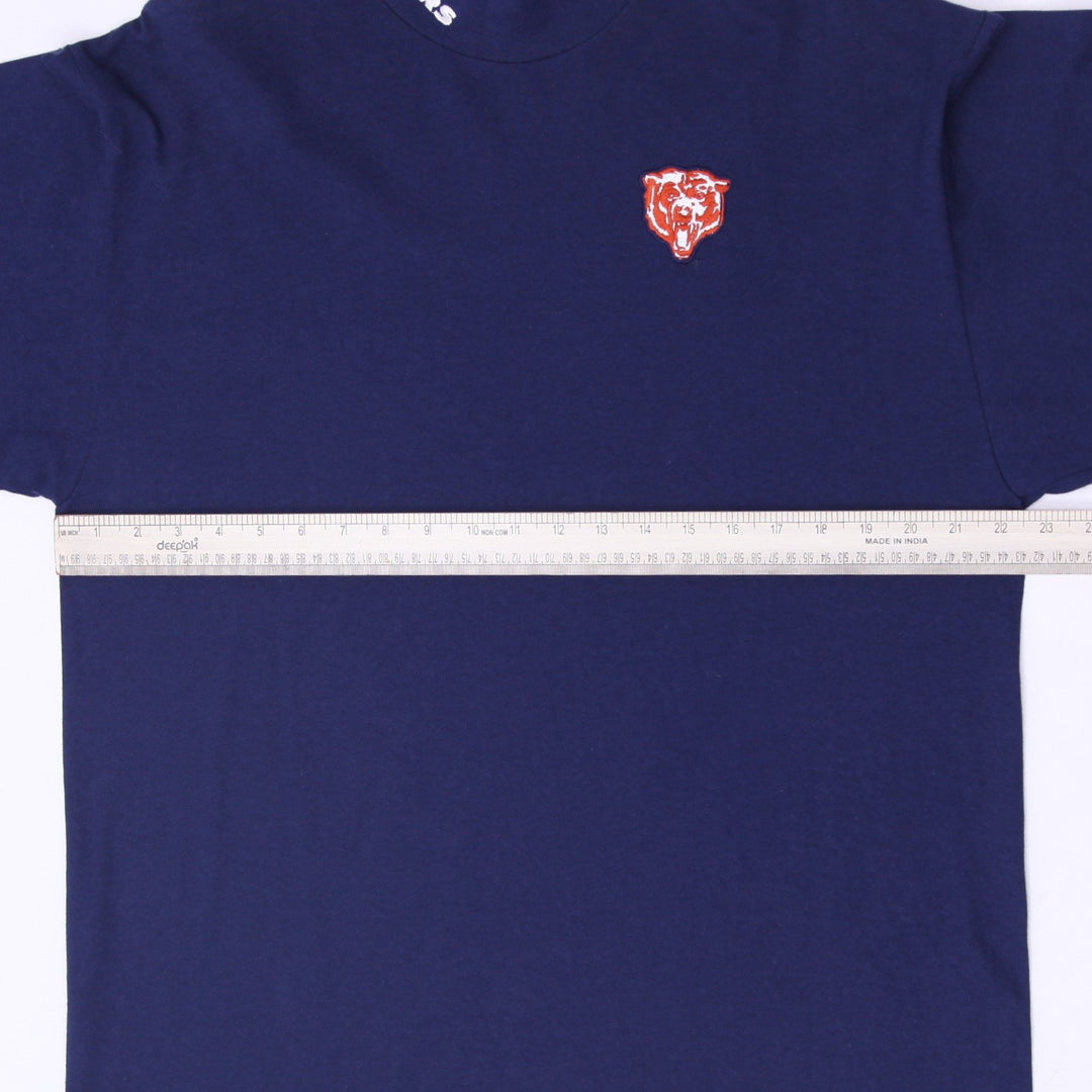 Vintage Nike Team Chicago Bears NFL Mock Neck Long Sleeve T-Shirt L Made In USA