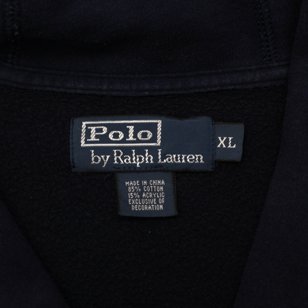 Vintage Mens Ralph Lauren Navy Blue Button Up Patch Jackets Size XL | Migration_Jackets - Back View | Fashion Rerun