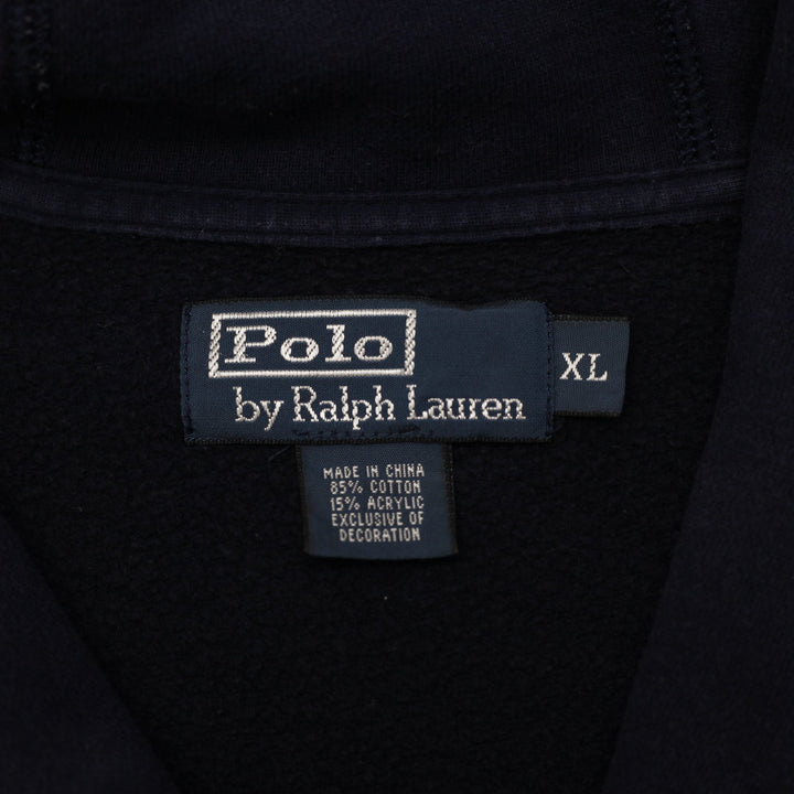 Vintage Mens Ralph Lauren Navy Blue Button Up Patch Jackets Size XL | Migration_Jackets - Back View | Fashion Rerun