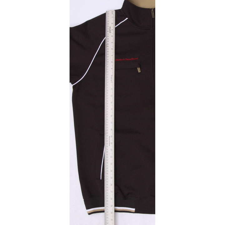 Y2K Mens Ecko Unltd Jacket Brown Zip Up Graphic XL