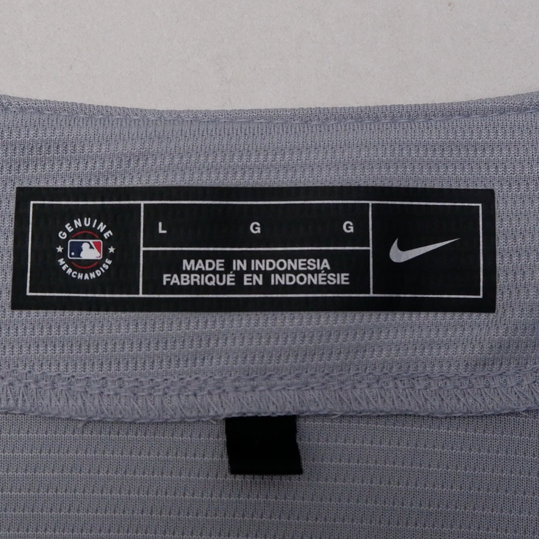 Mens Nike Dodgers Jersey Gray MLB Baseball Team | Migration_Jerseys - Back View | Fashion Rerun