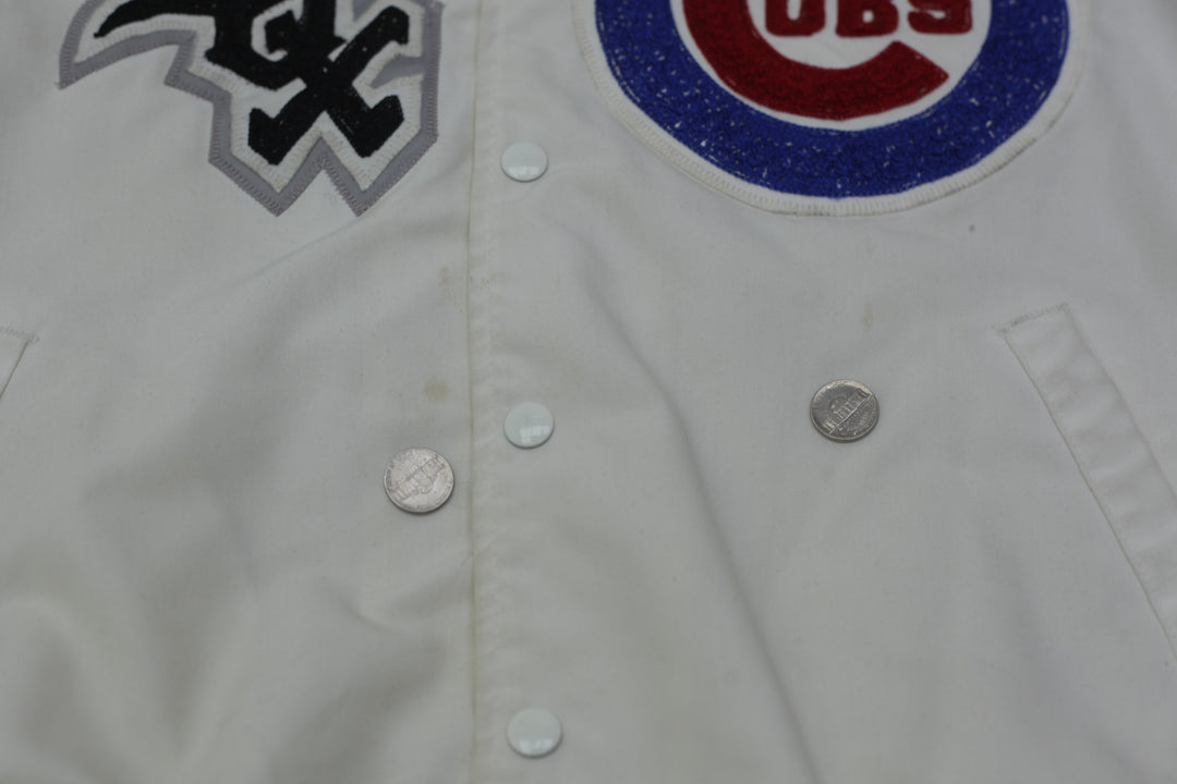 Vintage Hartwell Made In USA Cubs Sox Patch Button Jacket | Migration_Jacket - Alternate View | Fashion Rerun