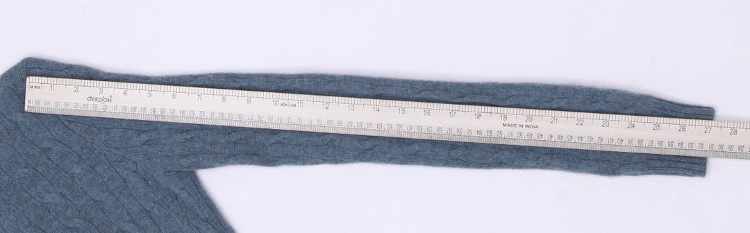 Vintage Ladies Ralph Lauren Slim Fit Cable Knit 100% Cashmere Sweater