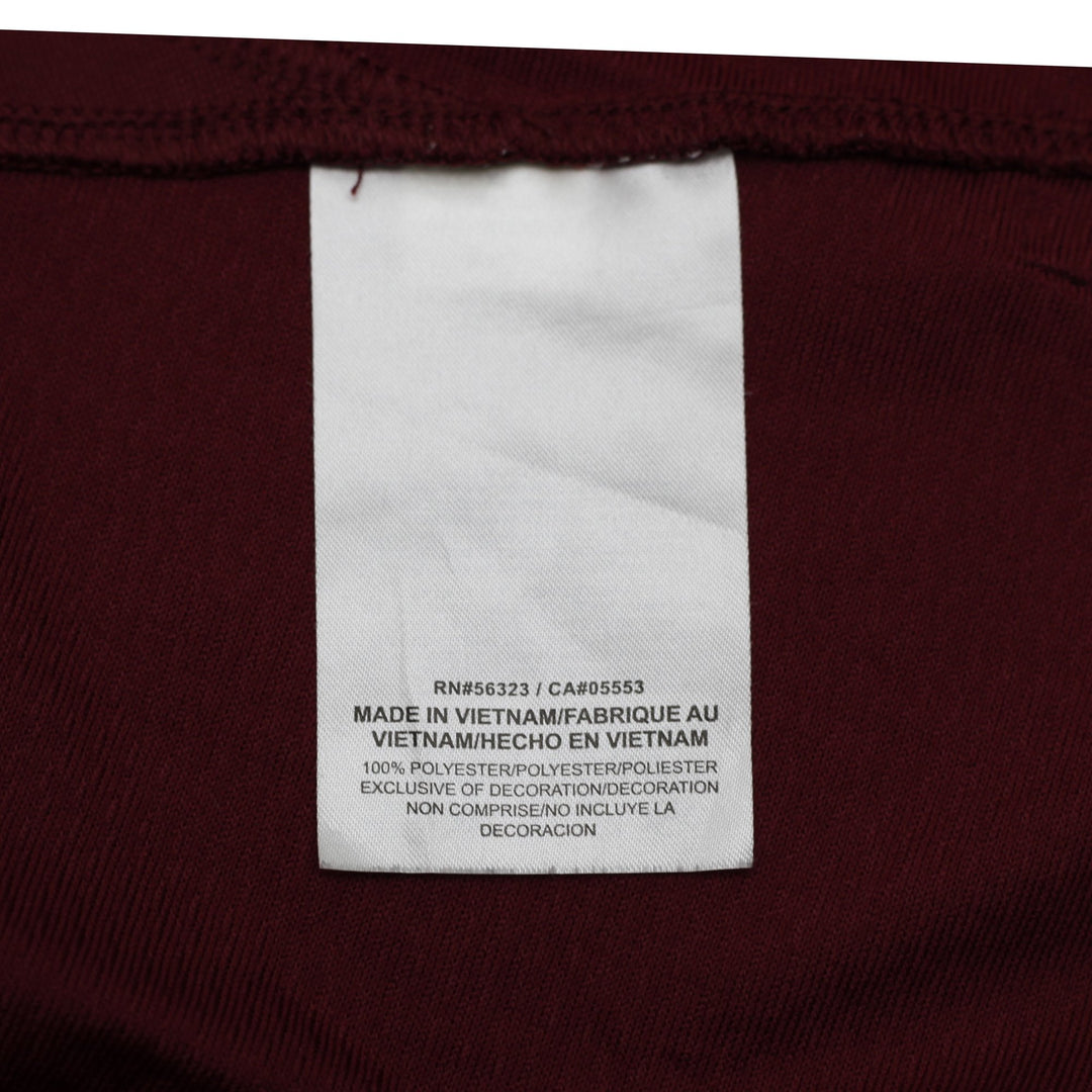 Mens Nike Dri-FIT Baseball Jersey Maroon White Size XL