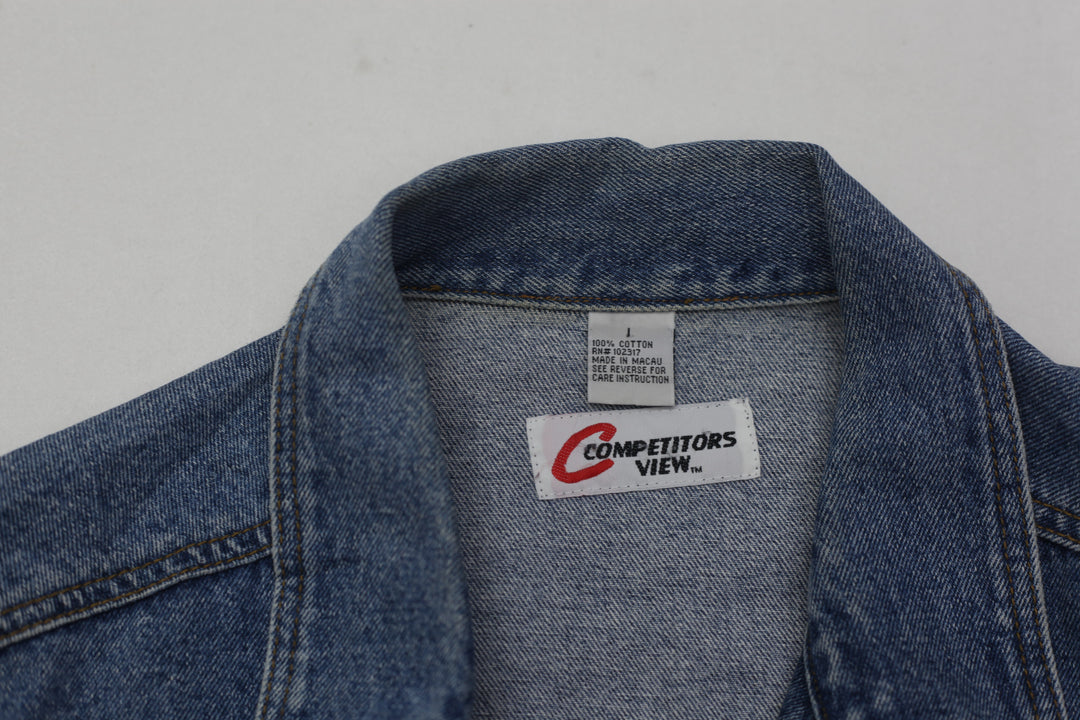 Vintage Competitors View Dale Earnhardt Jr Denim Jacket | Migration_Jacket UAENAT20 - Back View | Fashion Rerun
