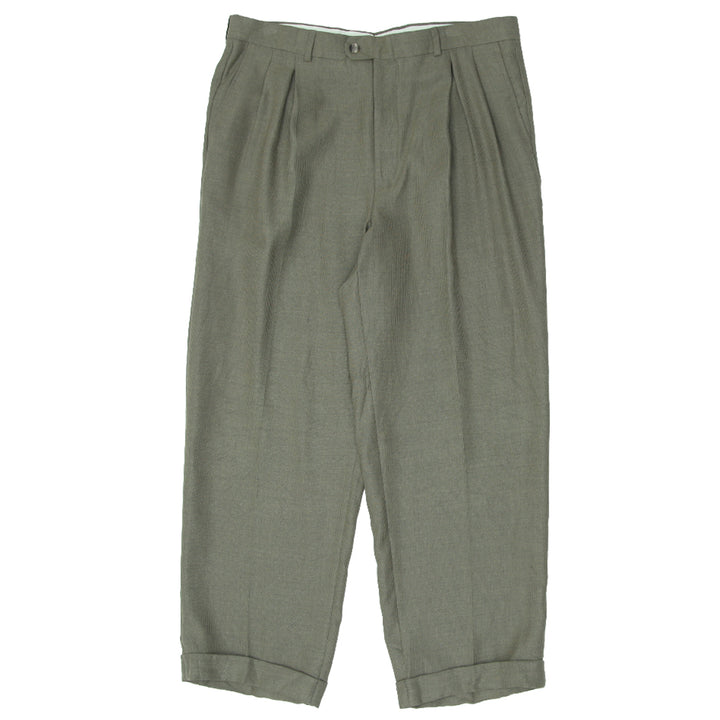 Vintage Linea Naturale Pleated Tencel Trousers / Pants Size 36 - Fashion Rerun Vintage Migration_Pants
