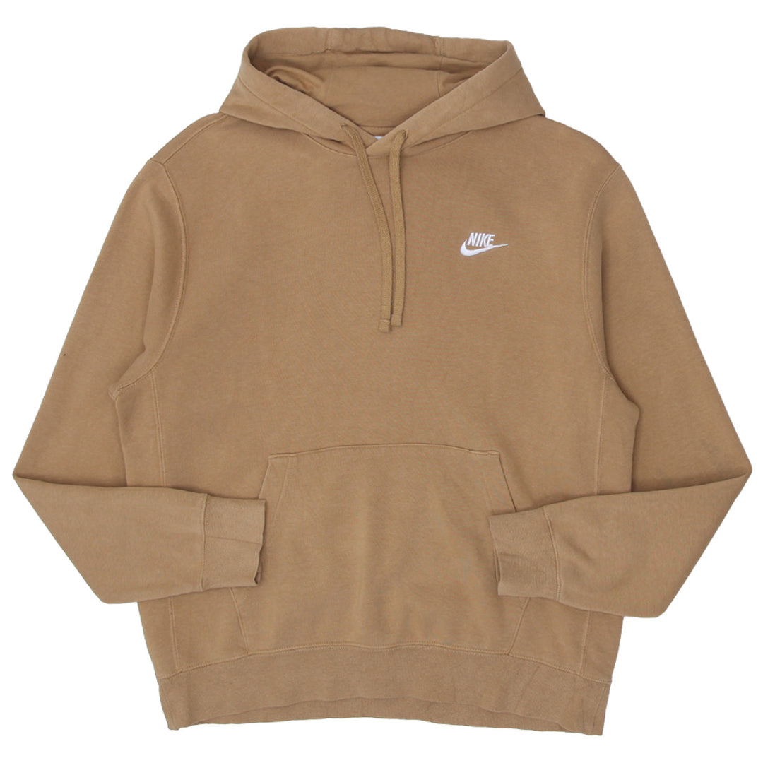 Mens Nike Embroidered Pullover Hoodie Brown