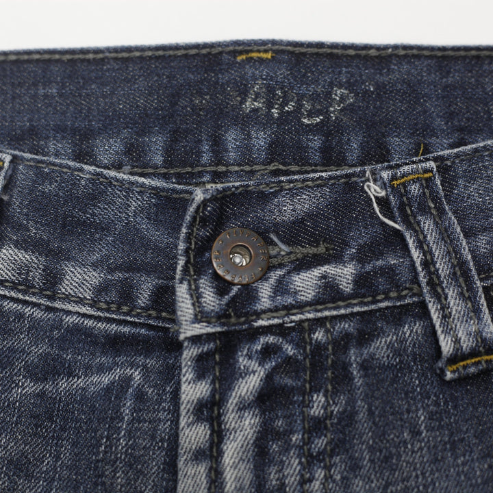 Mens Flypaper Bootcut Faded Blue Denim Jeans Size W33 x L32