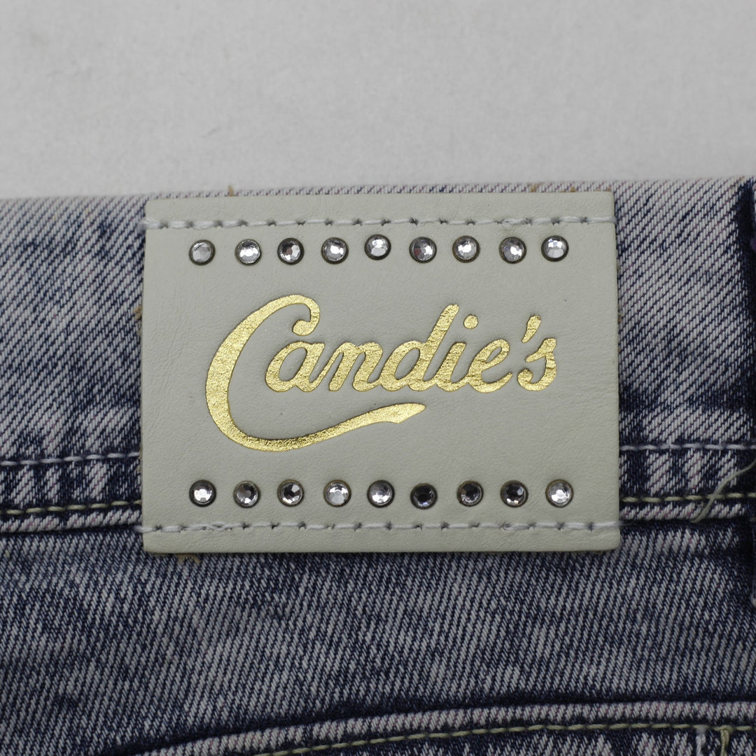 Ladies Candies Bootcut Distressed Acid Wash Denim Jeans Size 30