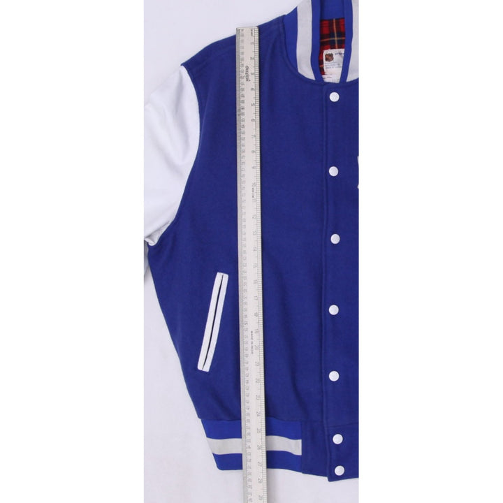 Vintage Toronto Maple Leafs Varsity Jacket Blue White NHL Logo XXL | Migration_Jackets - View 6 | Fashion Rerun