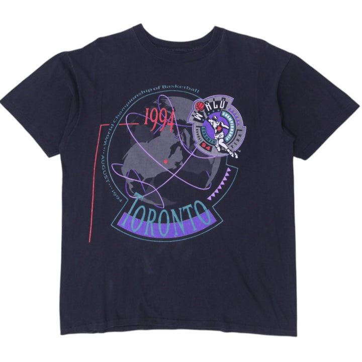 Vintage 90s FIBA World Championship Basketball Toronto Single Stitch T-Shirt | Migration_T-Shirts | Fashion Rerun