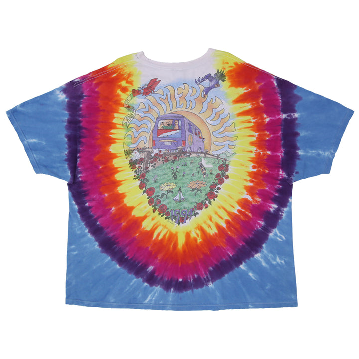 1994 Vintage Grateful Dead Summer Tour Tie Dyed T-Shirt Liquid Blue - Fashion Rerun Vintage Migration_T-Shirt