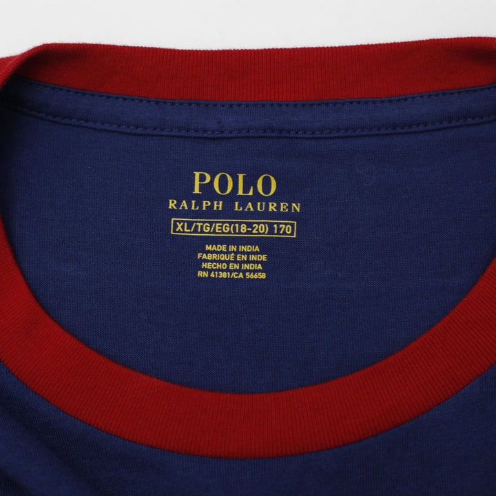 Youth Boys Polo Ralph Lauren Surf Graphic Ringer T-Shirt Size XL
