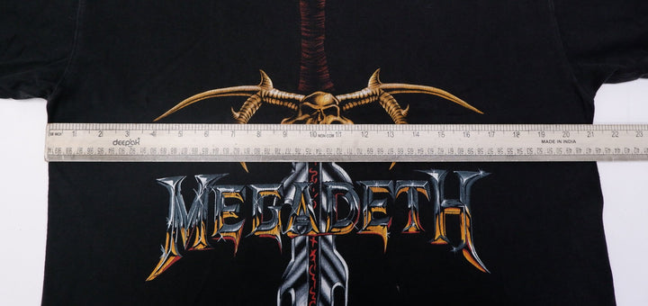 Vintage 1997 Megadeth Faded Band T-Shirt Single Stitch
