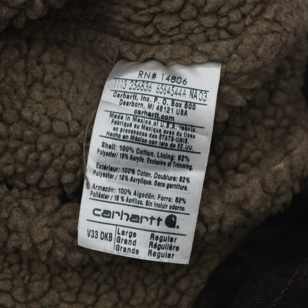 Mens Carhartt V33 DKB Sherpa Fleece Lined Work Vest - Fashion Rerun Vintage Migration_Jacket