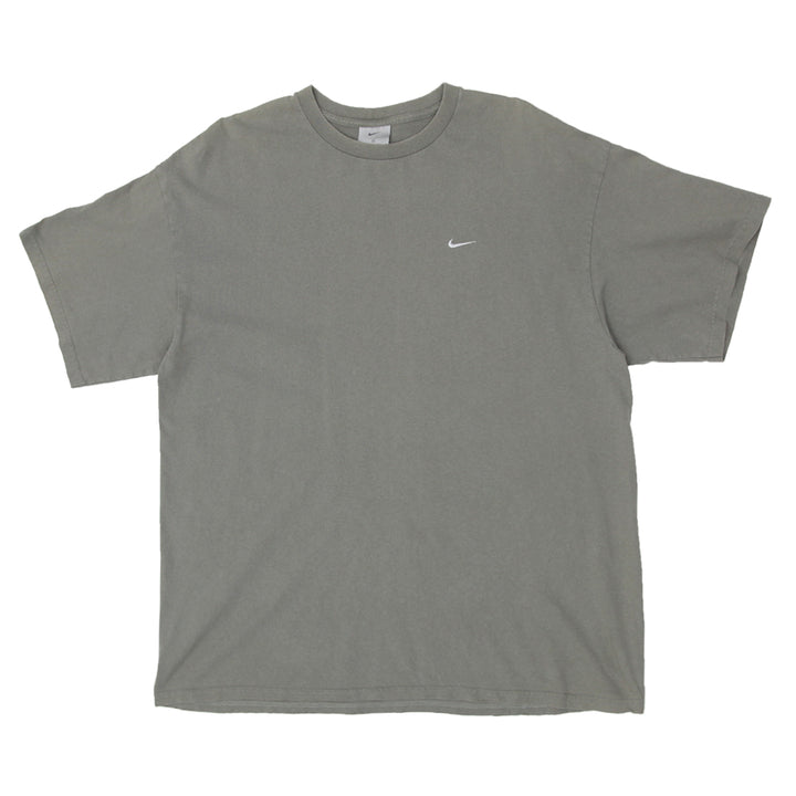 2000's Vintage Nike Swoosh Embroidered Crewneck T-Shirt Green XL