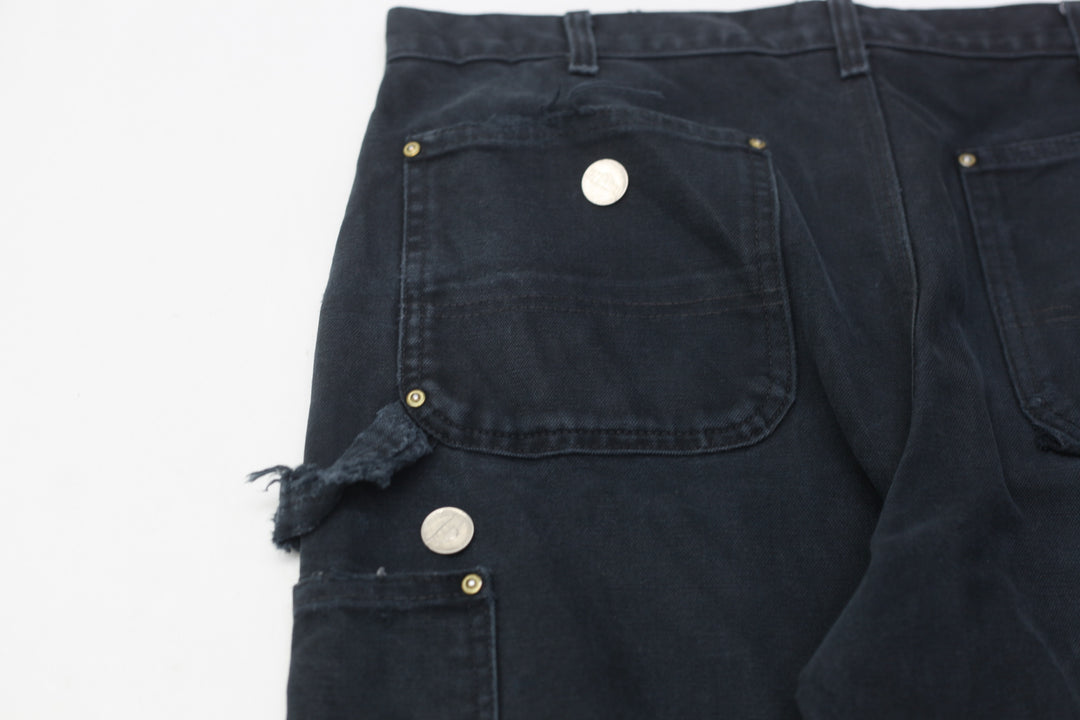 Mens Dungaree Fit B01 BLK Double Knee Carhartt Pants