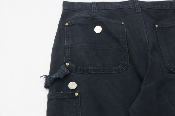 Mens Dungaree Fit B01 BLK Double Knee Carhartt Pants