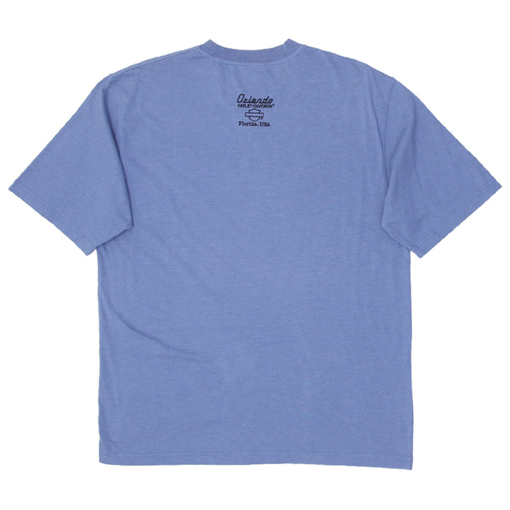 Mens Embroidered Harley Davidson Logo T-Shirt