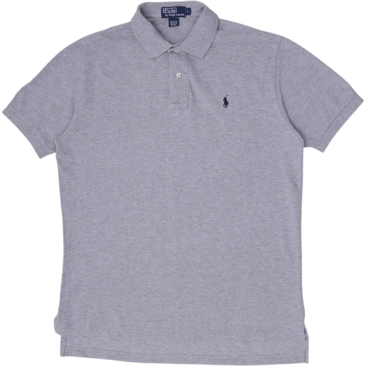 Mens Polo By Ralph Lauren Classic Short-Sleeve Polo T-Shirt Heather Grey Size L
