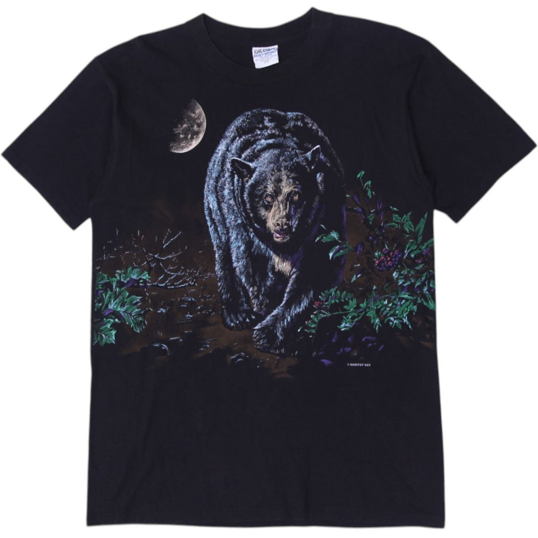 Vintage Habitat Black Bear Graphic T-Shirt Size L | Migration_T-Shirts | Fashion Rerun