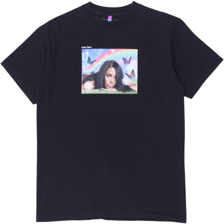 Mens Color Bars Graphic T-Shirt Black Butterfly Print | Migration_T-Shirts | Fashion Rerun