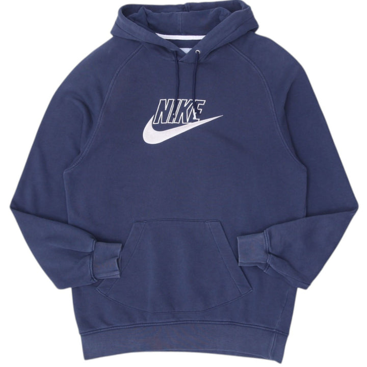 Vintage Nike Navy Blue Spell Out Logo Pullover Hoodie L | Migration_Hoodies | Fashion Rerun