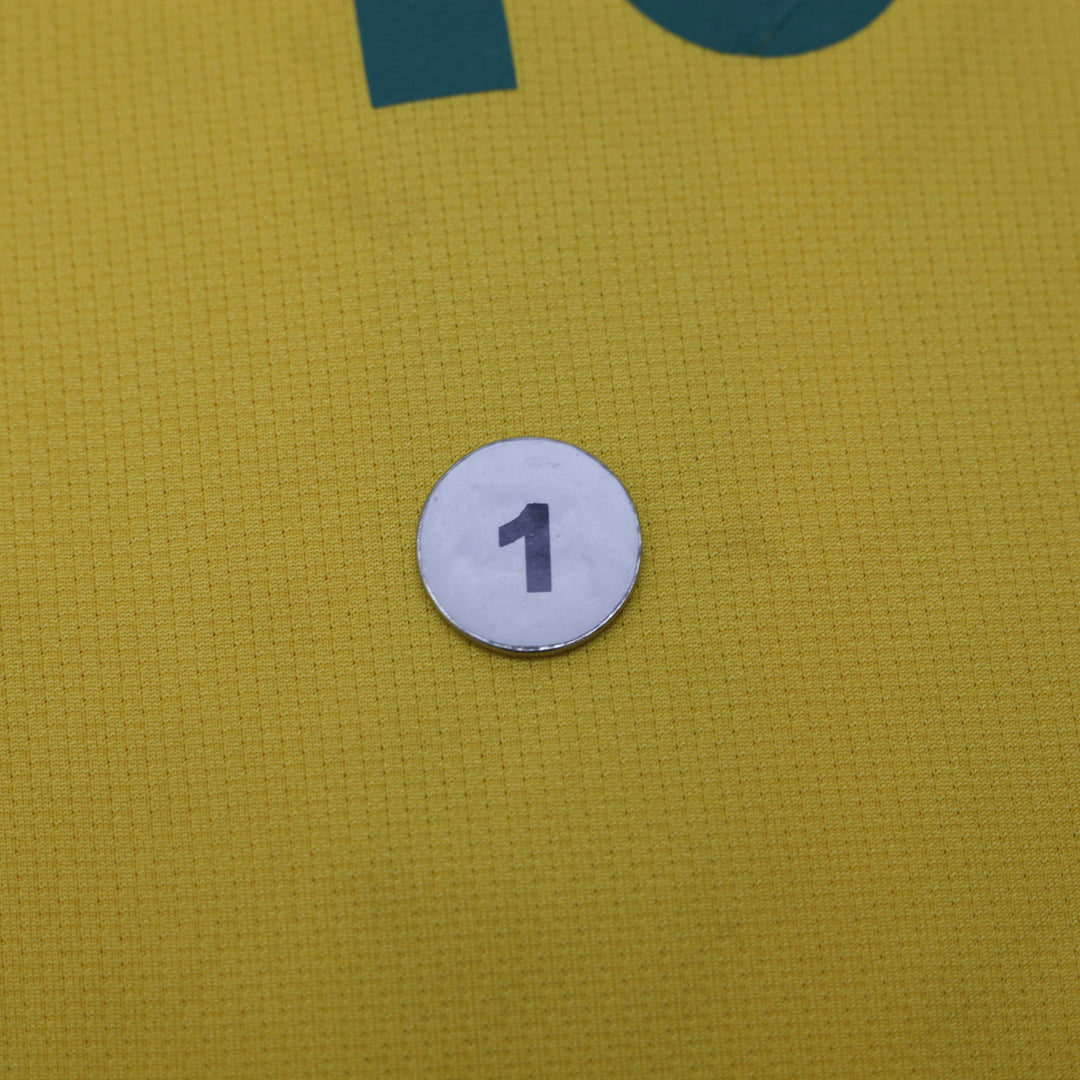 Mens 2010 Nike Brazil Home Football Jersey #10 Size L