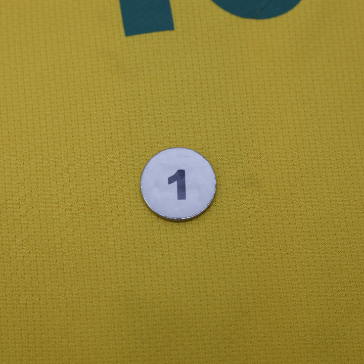 Mens 2010 Nike Brazil Home Football Jersey #10 Size L