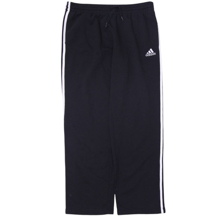 Mens Adidas Side Striped Black Track Sweat Pants Size XL